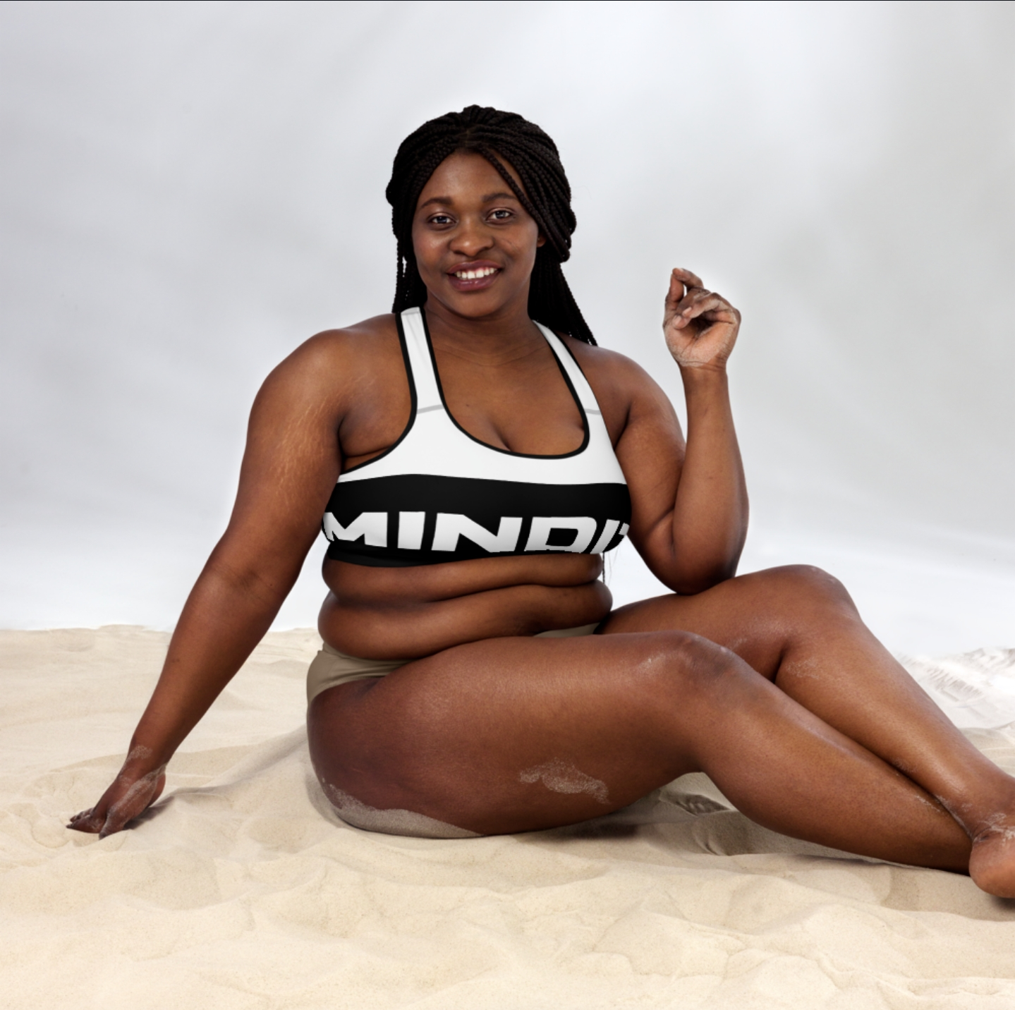 MINDIT Intensity Sports Bra Black Stripe