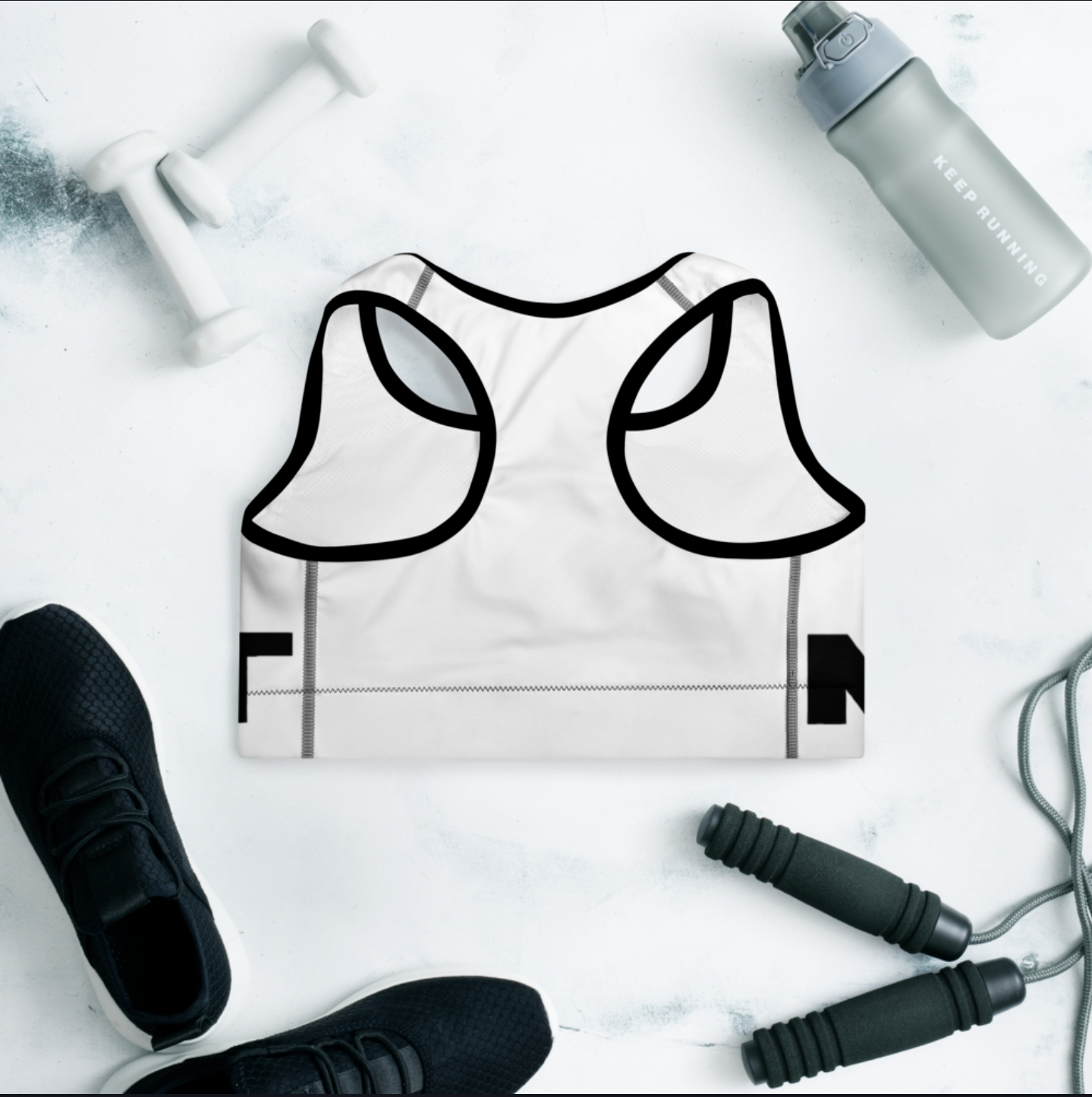 MINDIT Intensity Sports Bra White.