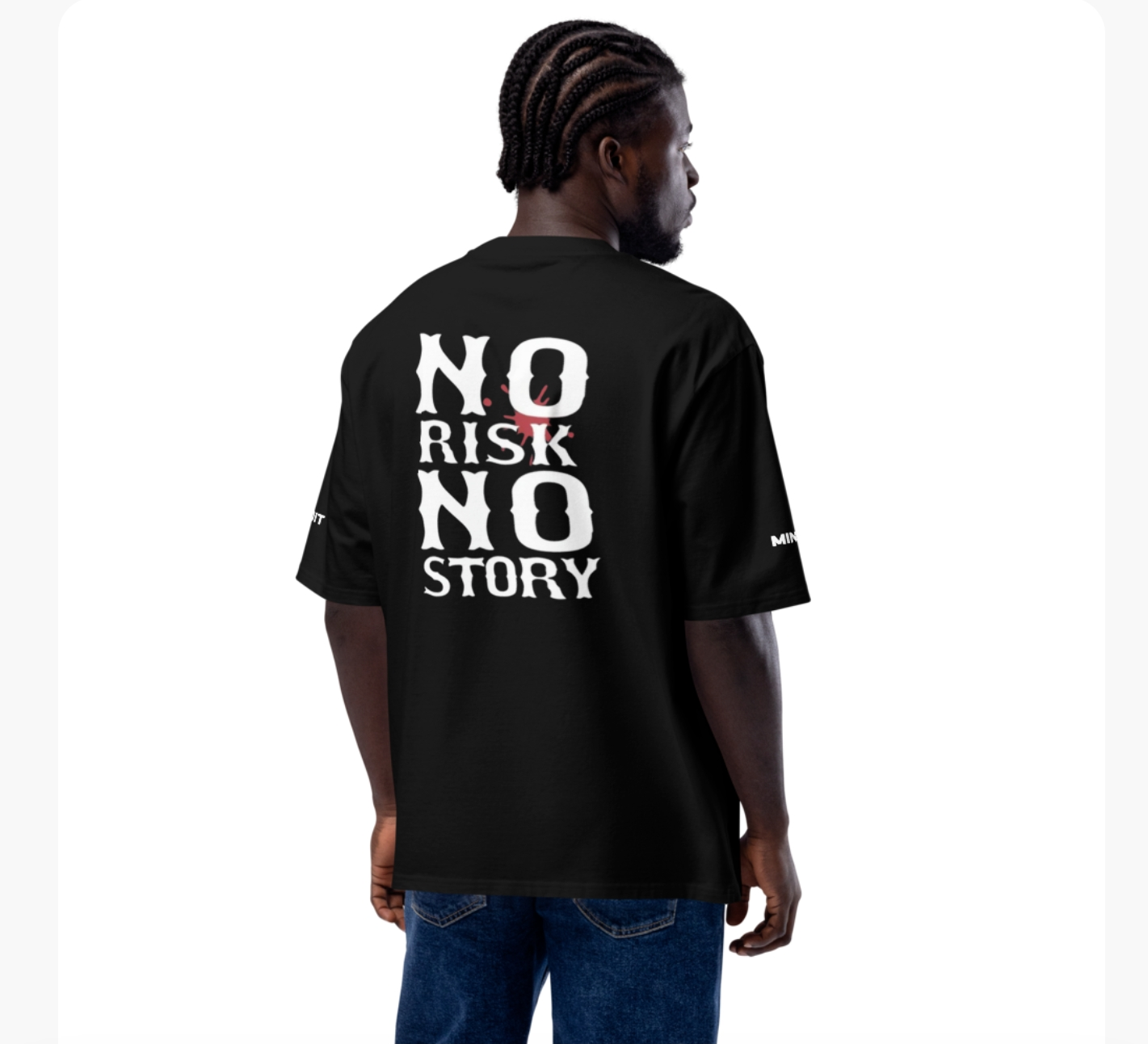 Mindit Unisex No Risk No Story Tee