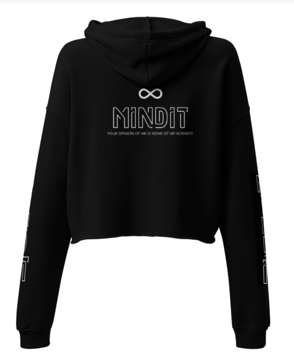 MINDiT Women's Crop Hoodie