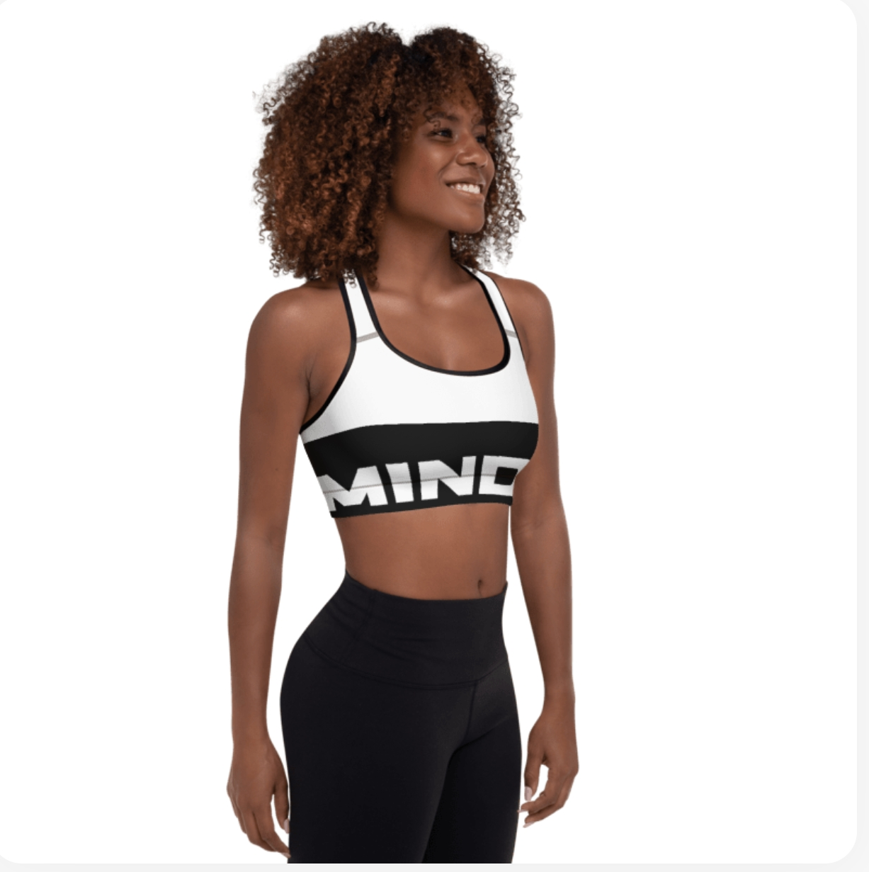 MINDIT Intensity Sports Bra Black Stripe